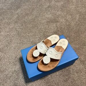 Jack Rogers White Sandals
